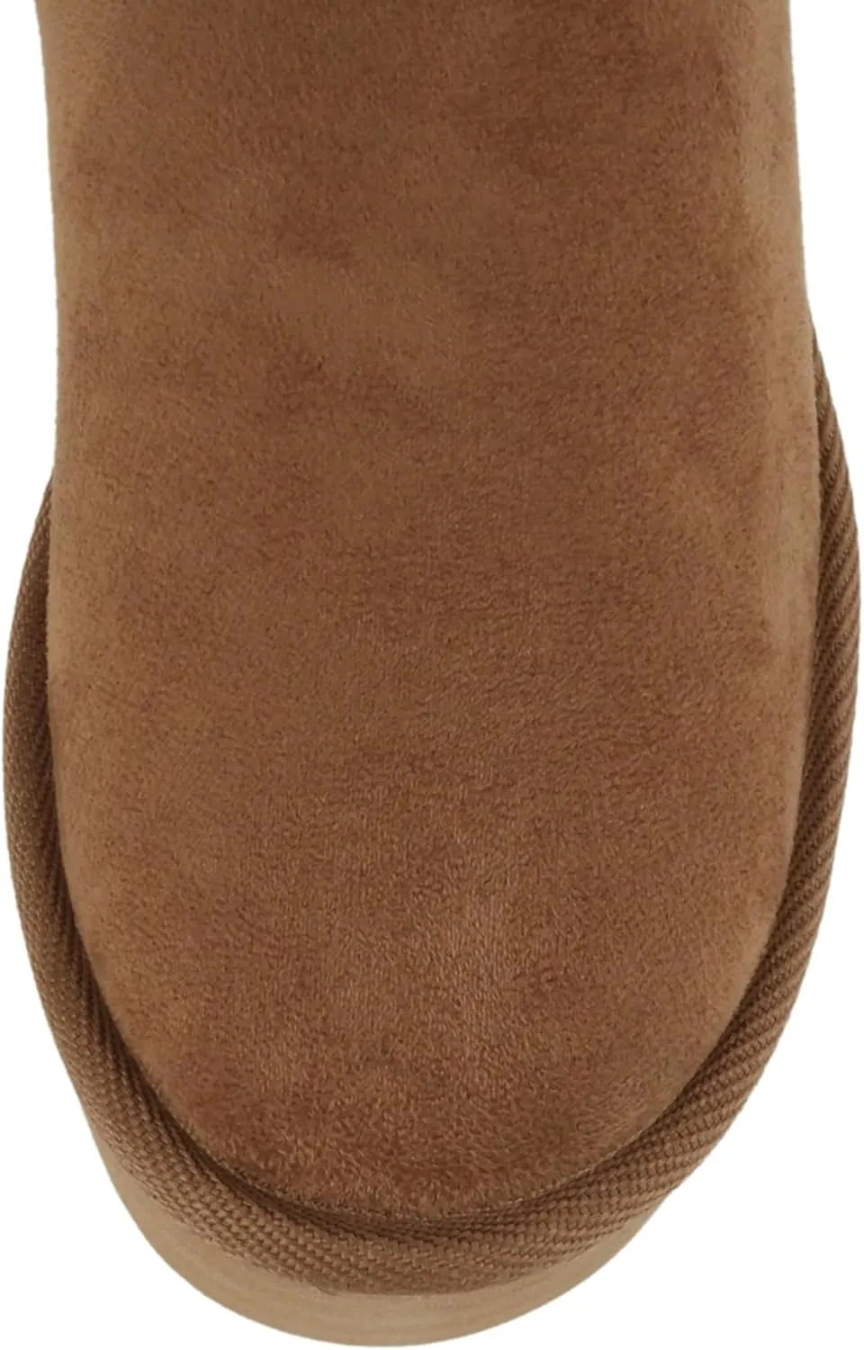 Soda “Medal” ~ Women Round Toe Belt Strap Sweater Shaft Lug Sole Low Flatform Sherpa-lined Mid-Calf Boot