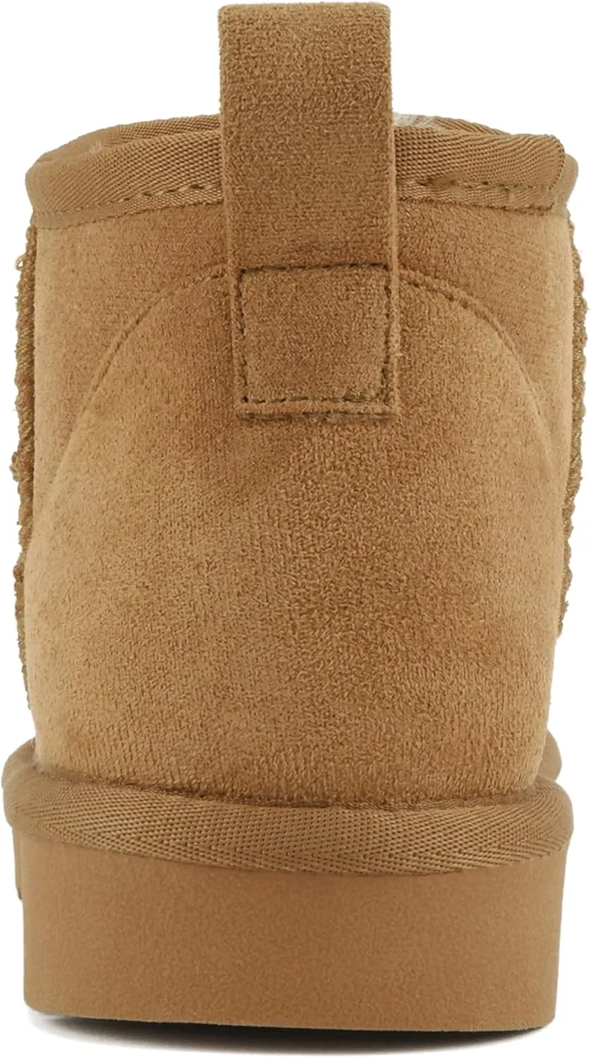 Soda “Mutual” ~ Women Round Toe Lug Sole Low Flatform Sherpa-lined Ankle Bootie