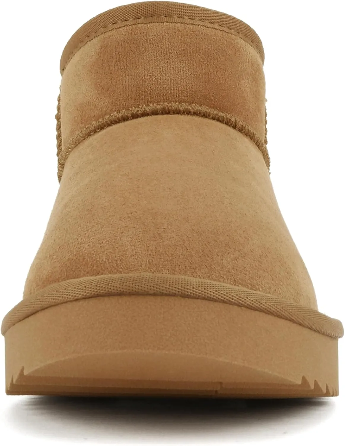Soda “Mutual” ~ Women Round Toe Lug Sole Low Flatform Sherpa-lined Ankle Bootie