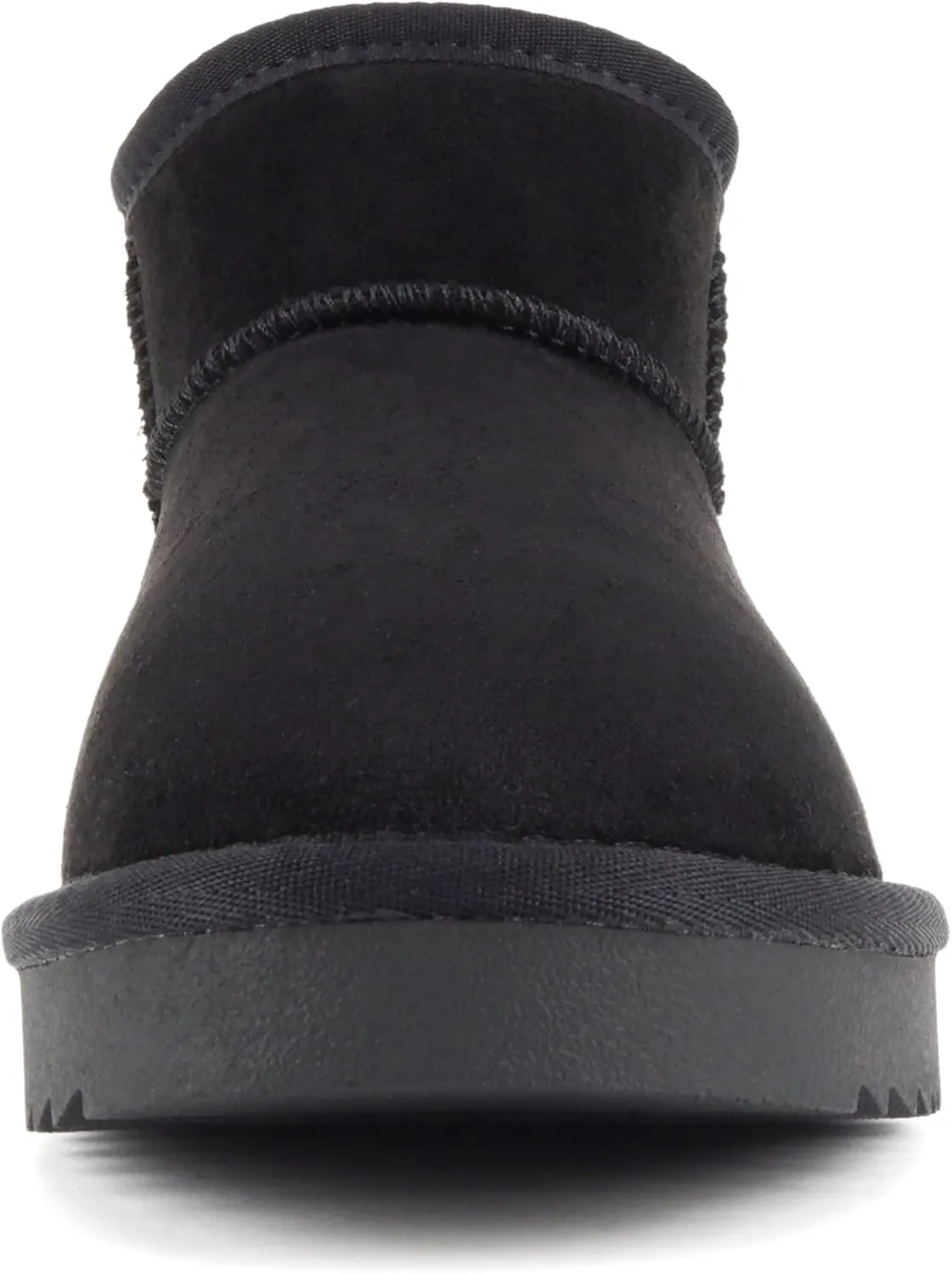 Soda “Mutual” ~ Women Round Toe Lug Sole Low Flatform Sherpa-lined Ankle Bootie