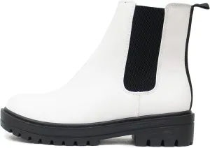Soda Pilot ~ Women Lug Sole Low Heel Chelsea Fashion Ankle Bootie w/Double Elastic Gore