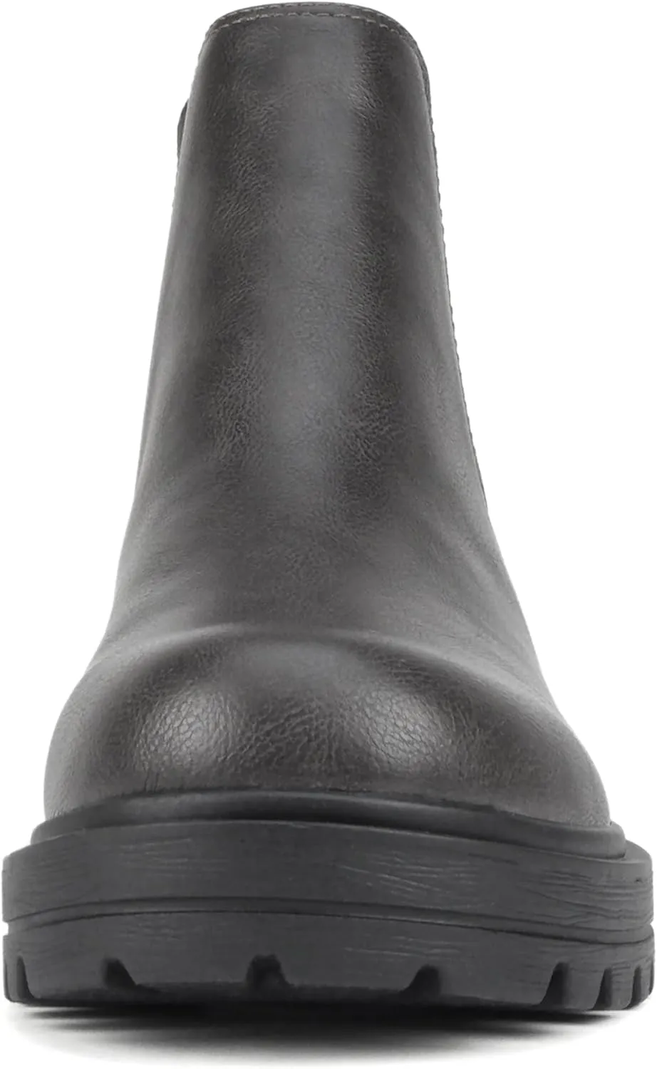 Soda Pilot ~ Women Lug Sole Low Heel Chelsea Fashion Ankle Bootie w/Double Elastic Gore