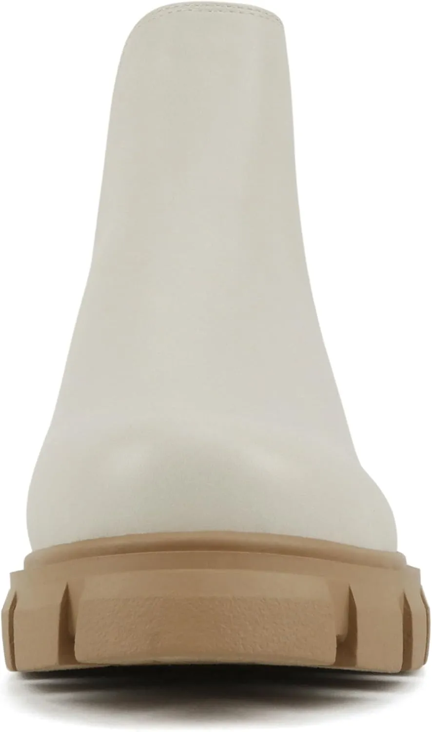 Soda PIONEER ~ Women Lug Sole Mid Heel Chelsea Fashion Ankle Bootie w/Double Elastic Gore