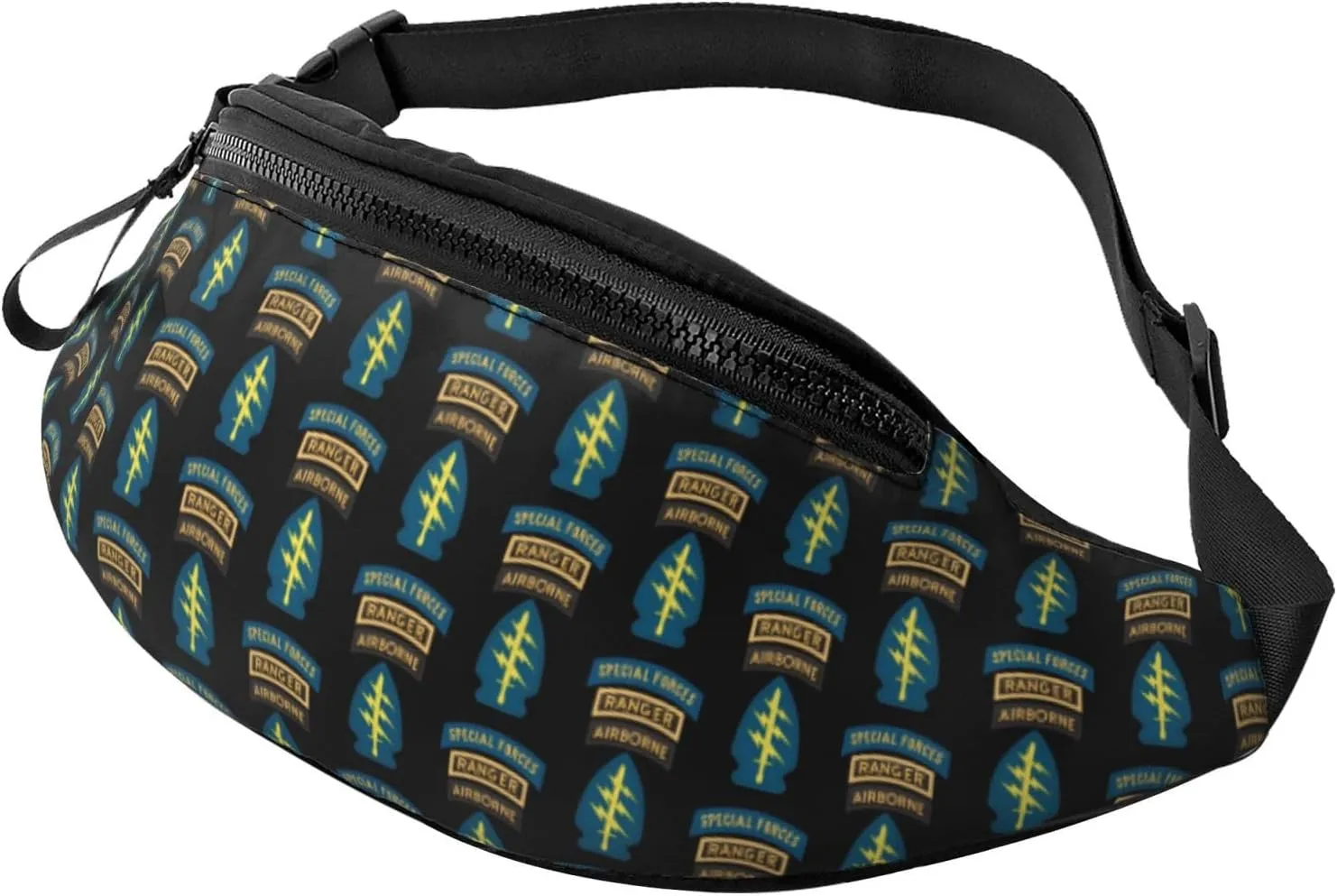 Special Forces Ranger Airborne Fanny Pack Daypack Crossbody Waist Bag For Travel Sports Running Hiking