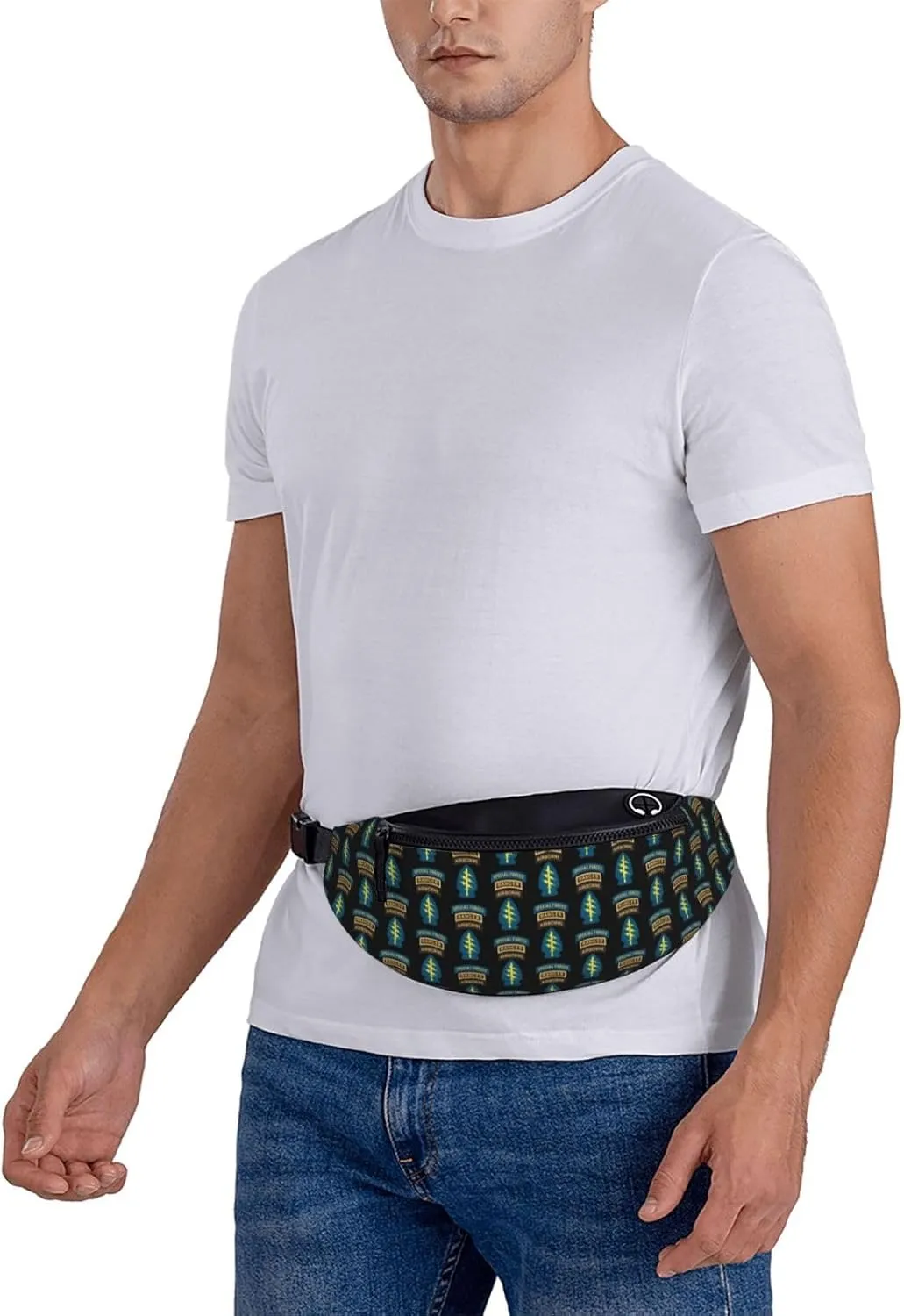 Special Forces Ranger Airborne Fanny Pack Daypack Crossbody Waist Bag For Travel Sports Running Hiking