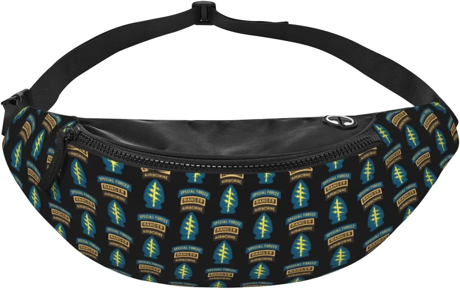 Special Forces Ranger Airborne Fanny Pack Daypack Crossbody Waist Bag For Travel Sports Running Hiking