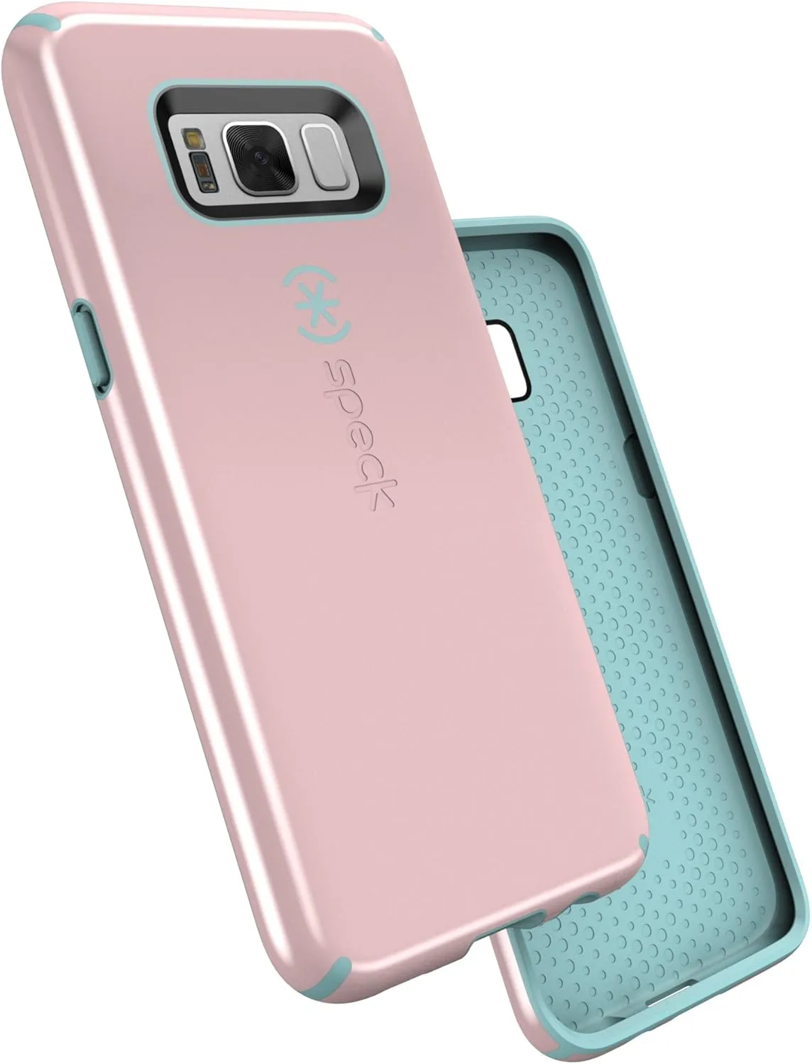 Speck Products CandyShell Cell Phone Case for Samsung Galaxy S8 Plus - Quartz Pink/River Blue