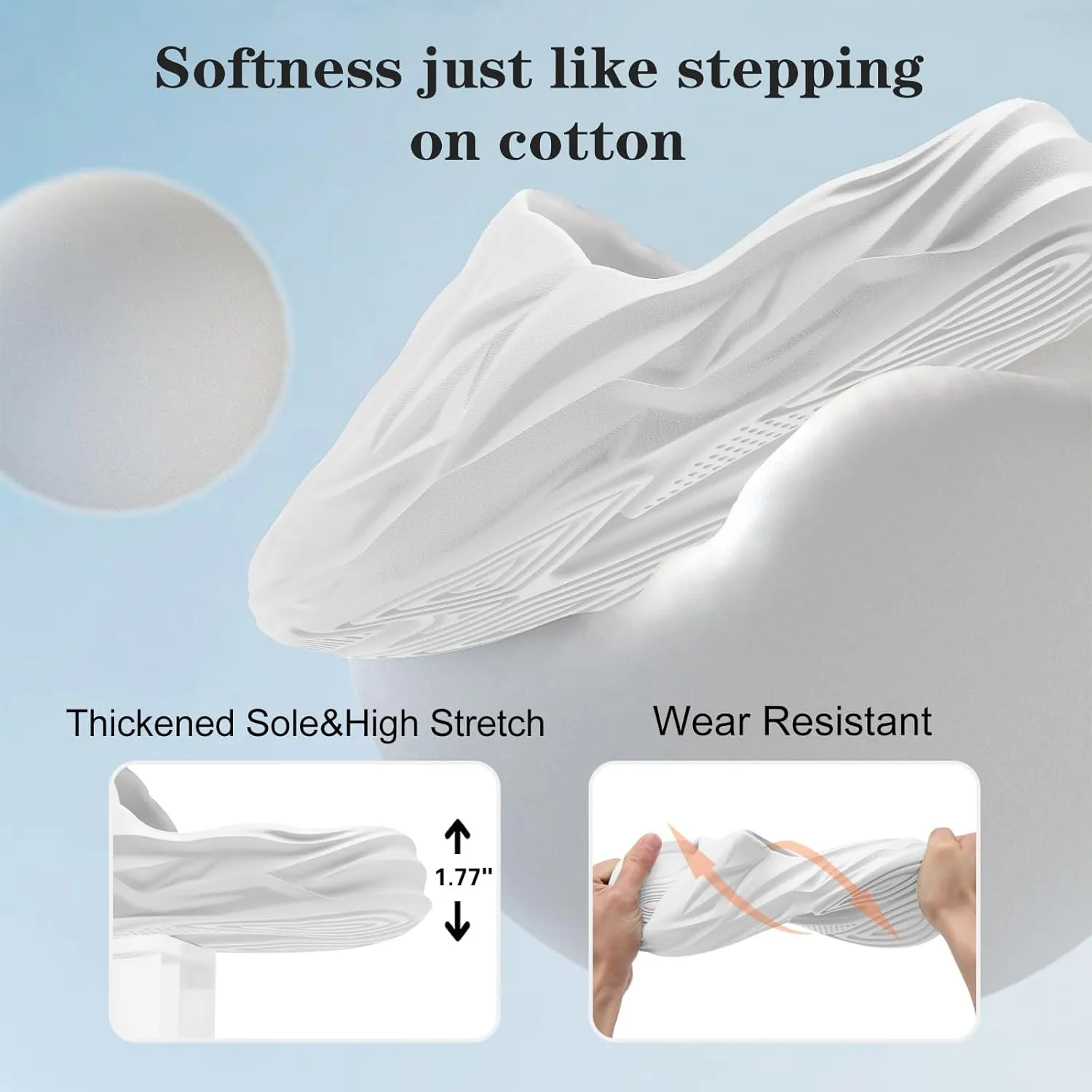 Spesoul Cloud Slides for Men Women Soft Thick Sole Slide Sandals Recovery Foam Pillow Slippers for House Shower Pool Beach Indoor Outdoor Walking