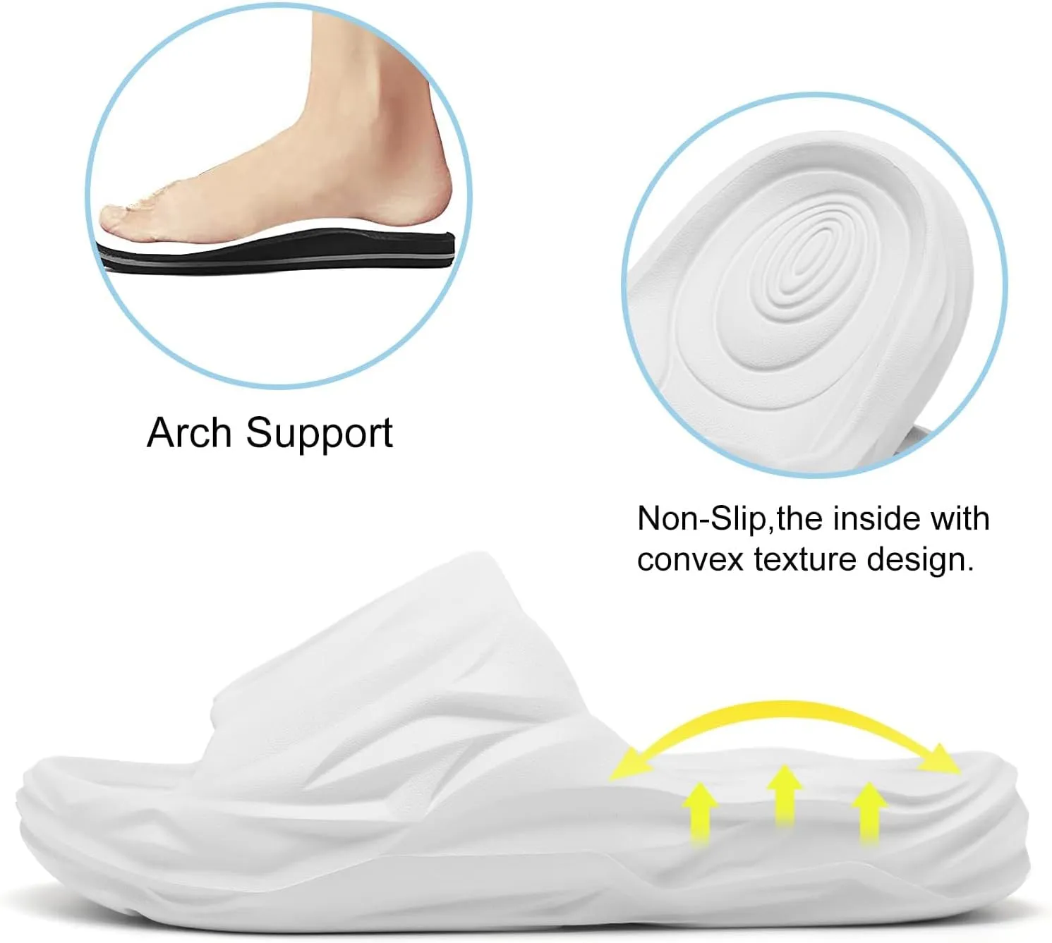 Spesoul Cloud Slides for Men Women Soft Thick Sole Slide Sandals Recovery Foam Pillow Slippers for House Shower Pool Beach Indoor Outdoor Walking