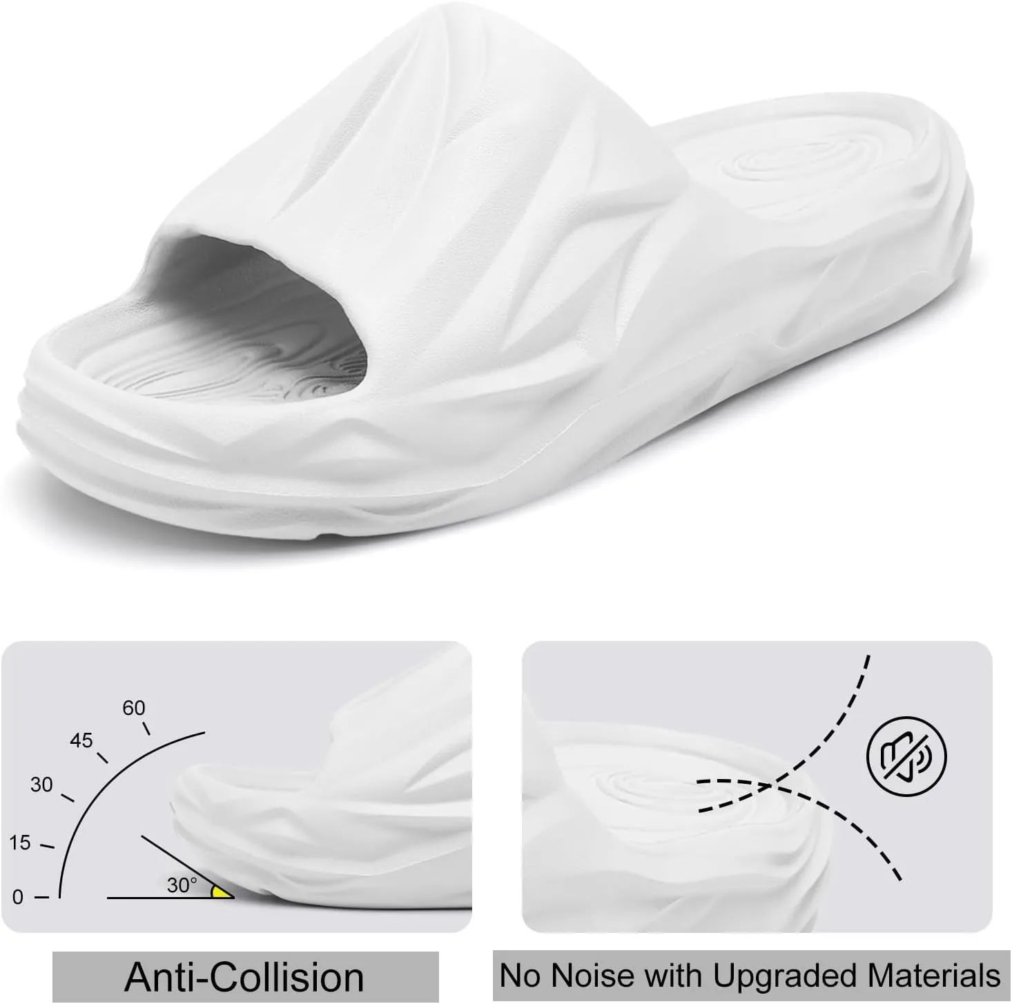 Spesoul Cloud Slides for Men Women Soft Thick Sole Slide Sandals Recovery Foam Pillow Slippers for House Shower Pool Beach Indoor Outdoor Walking