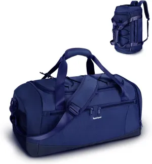 sportsnew Gym Bag for Men Women with Shoe Compartment,Overnight Bag Backpack with Wet Pocket,38L Travel Duffel with 15.6" Laptop Pocket and Trolley Sleeve for Travel,Workout,Patent Pending