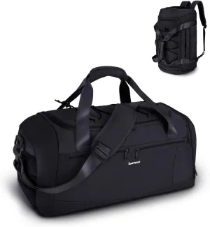 sportsnew Gym Bag for Men Women with Shoe Compartment,Overnight Bag Backpack with Wet Pocket,38L Travel Duffel with 15.6" Laptop Pocket and Trolley Sleeve for Travel,Workout,Patent Pending