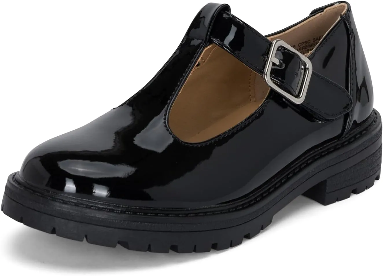 STYLISH S Belle-K ~ Little Kids Girls T-Strap Hook and Loop Low Heel Platform Mary Jane Dress Shoes