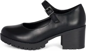 STYLISH S SAMA - Women's Lug Sole Platform Chunky Stacked Heel Mary Jane Shoes with Adjustable Ankle Buckle