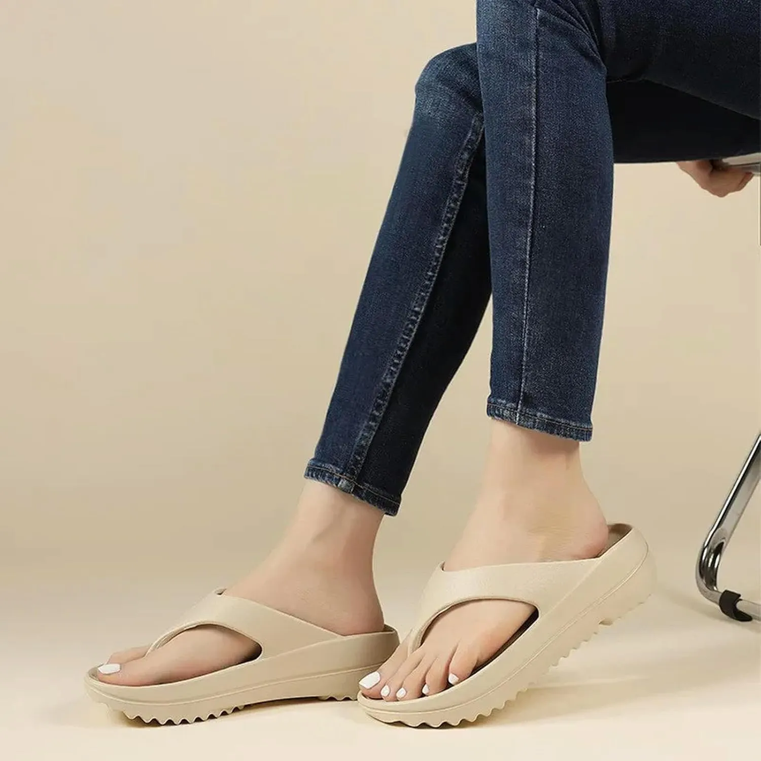 Summer Fashion Flip Flops Thick Soles Beach Sandals Comfort Outdoor Eva Slippers Lafy Home Slides