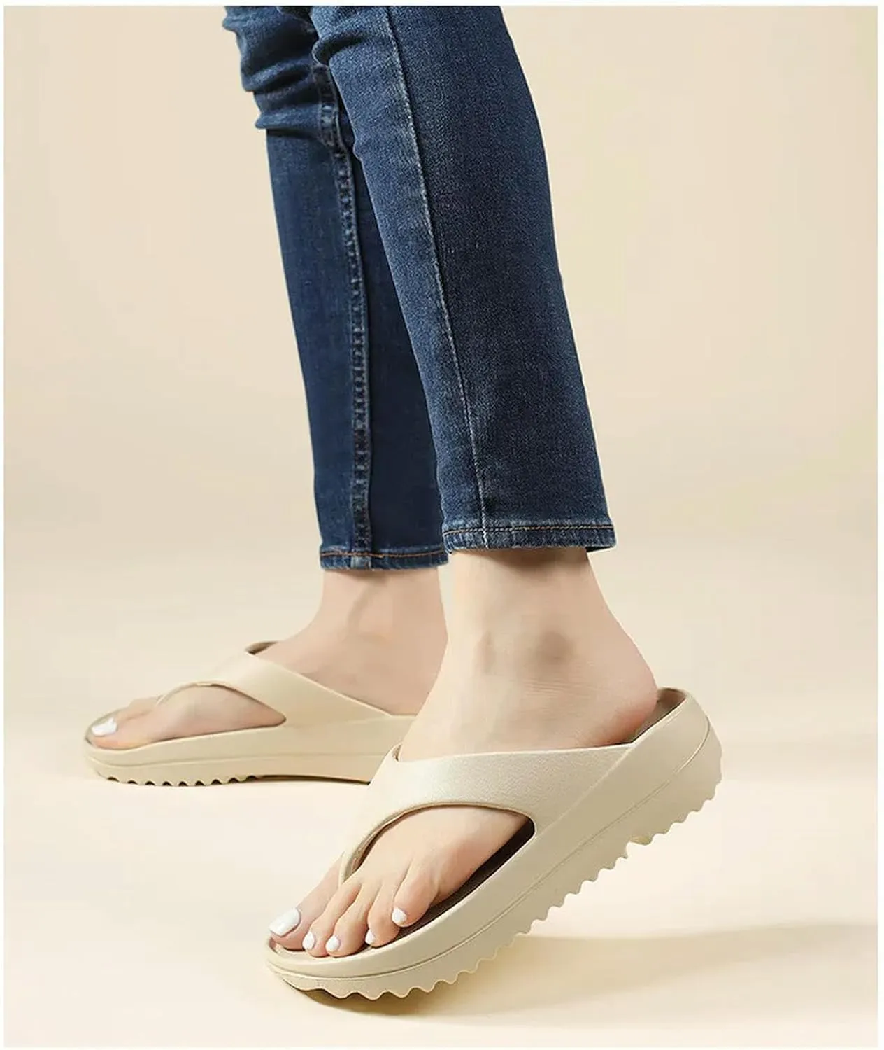 Summer Fashion Flip Flops Thick Soles Beach Sandals Comfort Outdoor Eva Slippers Lafy Home Slides
