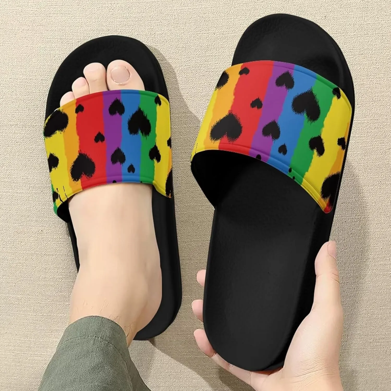 Summer Womens Slipper Home Casual Slippers Non-slip Shower Single Band Open Toe Slide Sandals