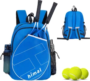 Tennis Bag Tennis Backpack for Men Women, Large Capacity Holds 2 Rackets with Ventilated Shoe Compartment and Insulated Pocket