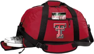 Texas Tech Duffle Bags - Texas Tech Red Raiders Gym Bag w/SHOE POCKETS