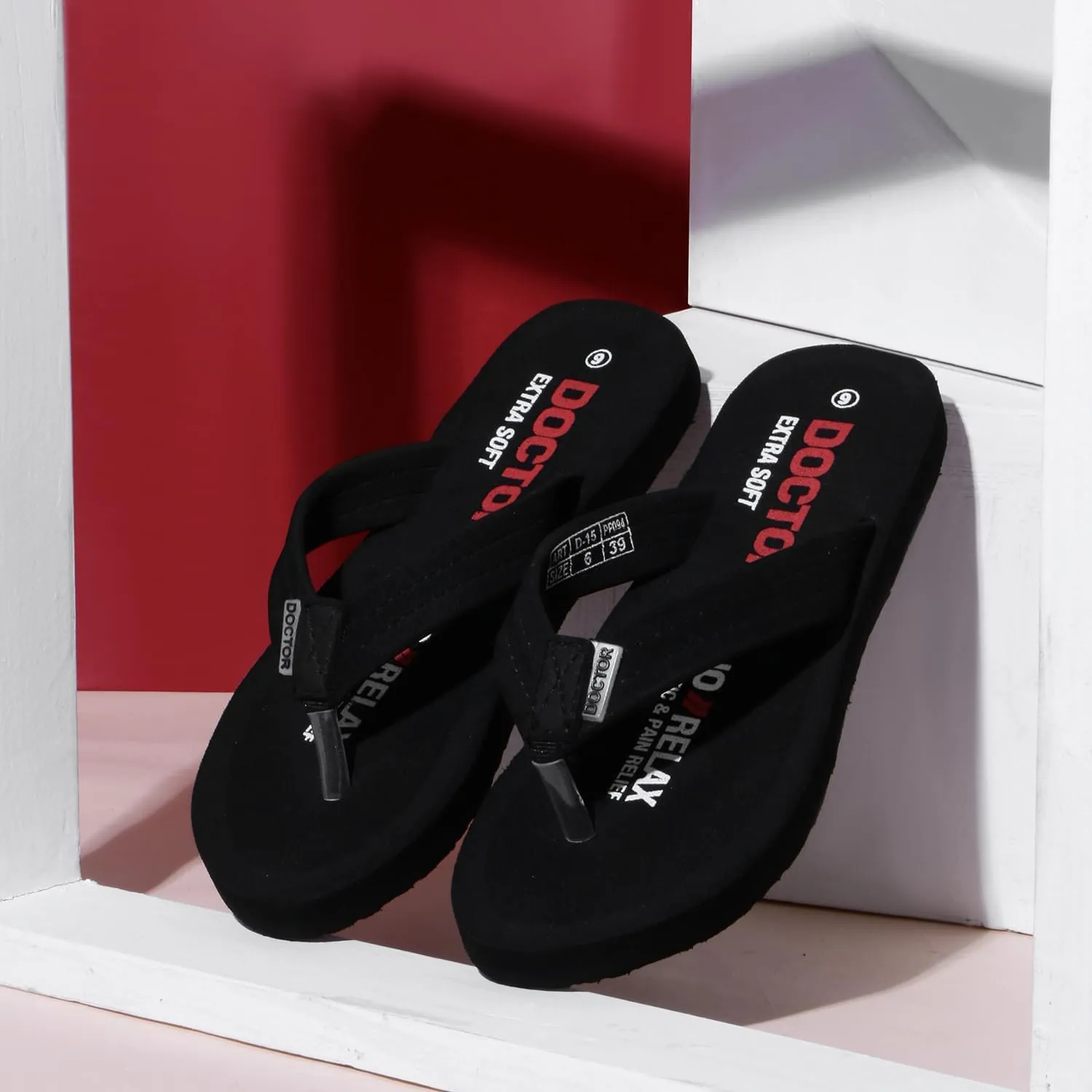 Thong Arch Support Ortho Slippers for Women| Orthopedic Diabetic & Stylish| Lightweight Comfortable & Casual|Pregnancy Anti-Skid Bedroom Daily Use House Flip-Flops Ladies Girls D-15
