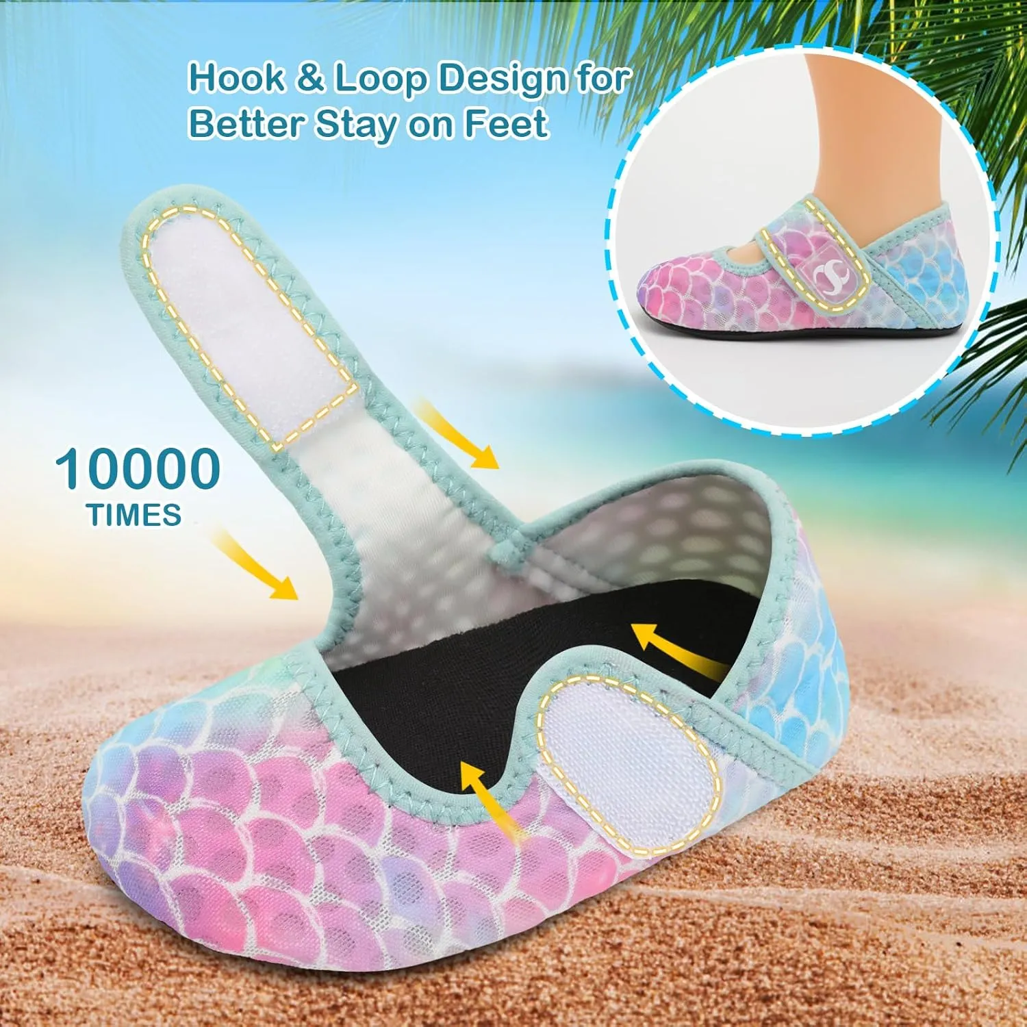 Toddler Water Shoes Baby Boy Girl Beach Swim Shoes Quick Dry Barefoot Socks Shoes Summer Slide Sandals