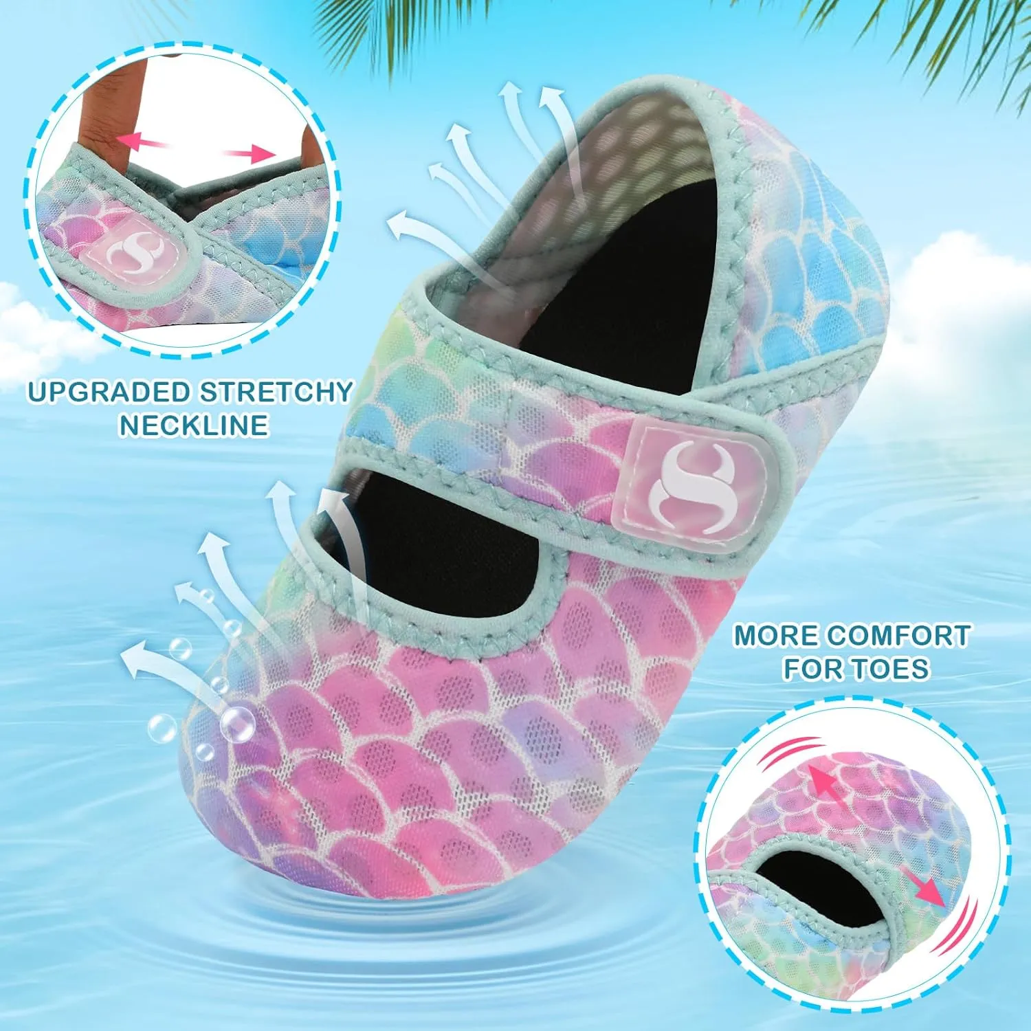 Toddler Water Shoes Baby Boy Girl Beach Swim Shoes Quick Dry Barefoot Socks Shoes Summer Slide Sandals
