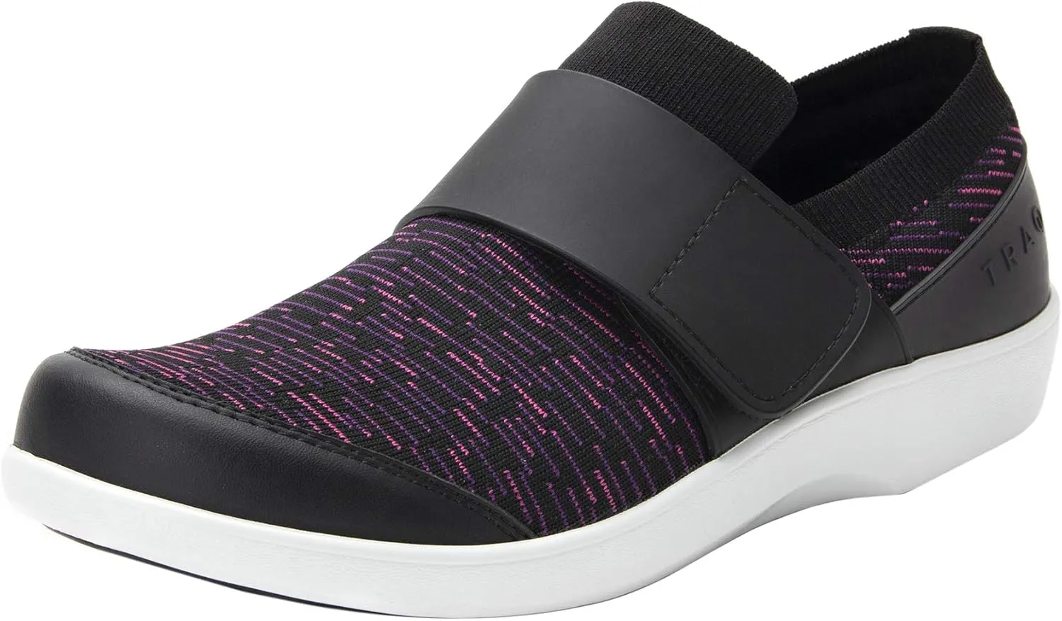 TRAQ by Alegria Qwik Womens Smart Walking Shoe Purple Dash 6 M US