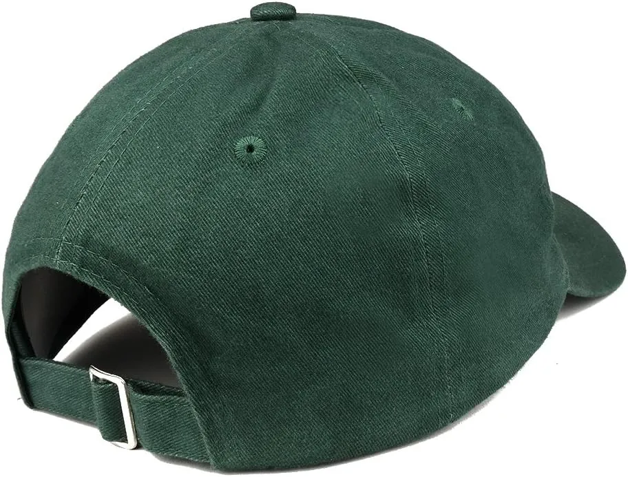 Trendy Apparel Shop PAPA Embroidered Soft Crown 100% Brushed Cotton Cap