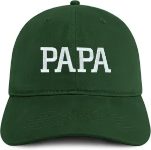 Trendy Apparel Shop PAPA Embroidered Soft Crown 100% Brushed Cotton Cap