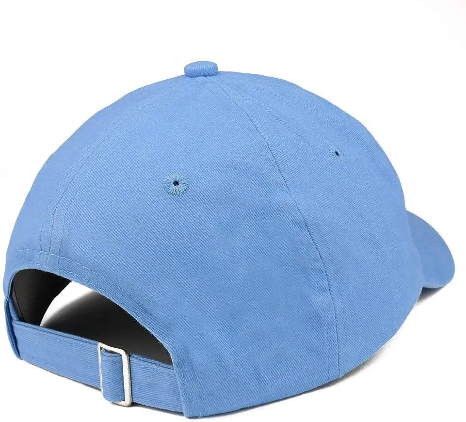 Trendy Apparel Shop World's Greatest Dad Embroidered Soft Crown 100% Brushed Cotton Cap