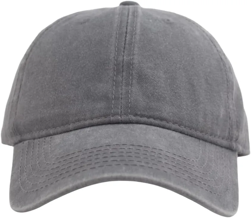 TSSGBL Vintage Cotton Washed Baseball Caps Unstructured Low Profile Adjustable Distressed Dad Hat for Men Women S-M-L-XXL