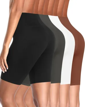 UMMISS Cotton Boy Shorts Underwear for Women High Waisted Biker Shorts Tummy Control Boxer Briefs Pack