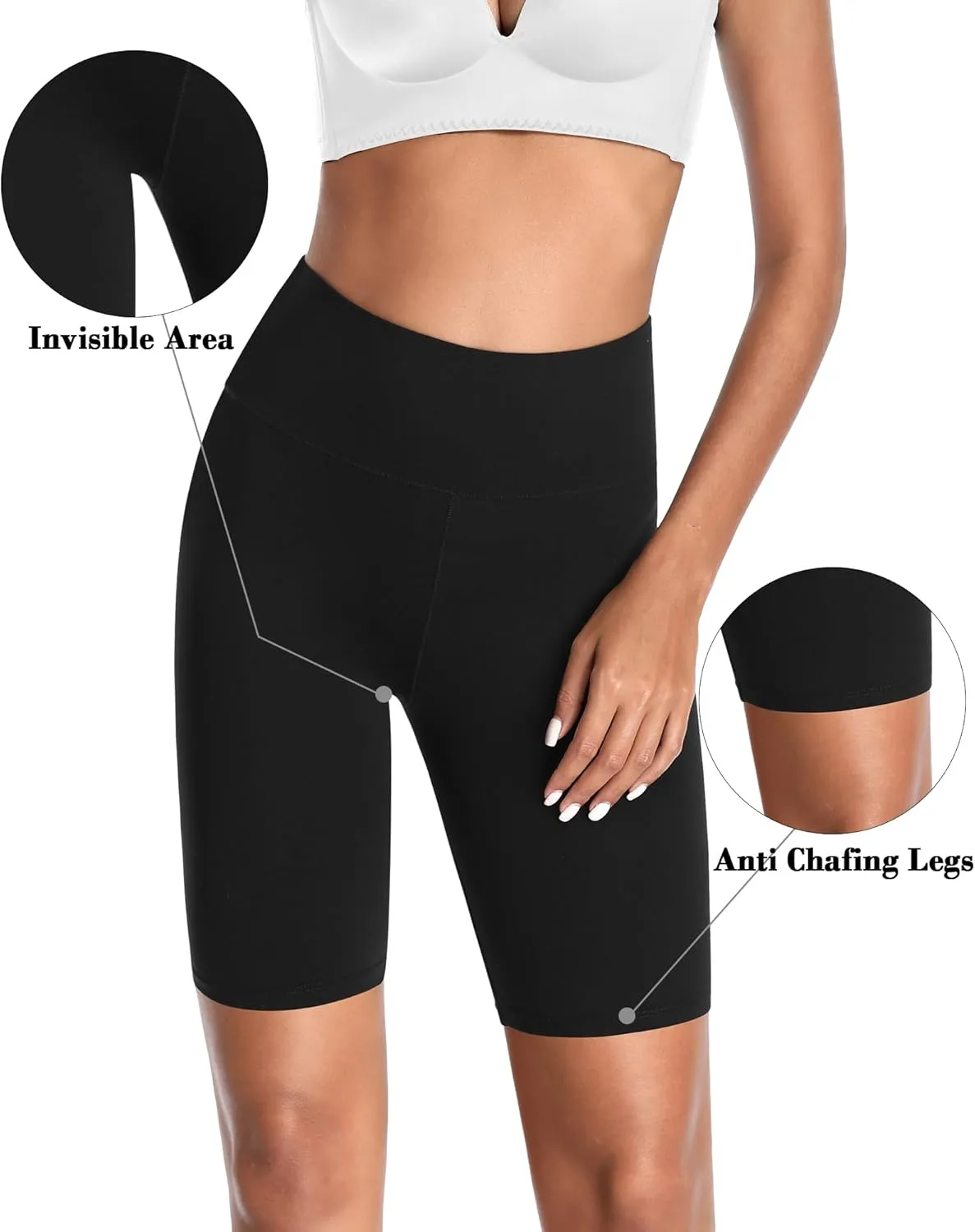 UMMISS Cotton Boy Shorts Underwear for Women High Waisted Biker Shorts Tummy Control Boxer Briefs Pack