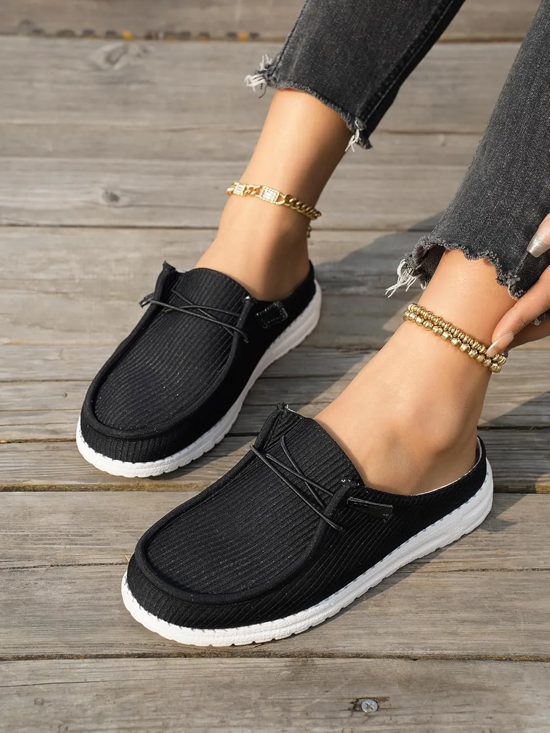 Unisex-Adult Sunflower Floral Canvas Loafers Comfortable Boat Shoes Easy Slip On Lightweight Deck Shoes Elastic Laces Outdoor Flat Walking Shoes Breathable Drving Shoes Sneakers for Women Men