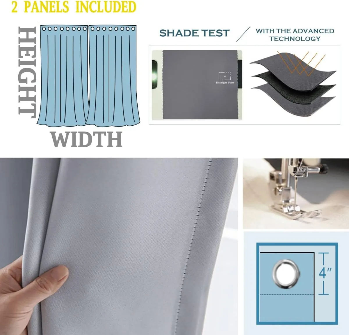 Universe Blackout Curtains Grommet,Planet Slide Door Curtain Boho Drapes 55in Width by 72in Height