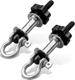 Upgrade Power Rack Attachments with Convex stainless steel gaskets, Versatile O-Ring Attachment Fit for 1-3 inch Squat Frames and Strength Frames, Heavy Duty Band Pegs for Resistance Band, 2 Pcs