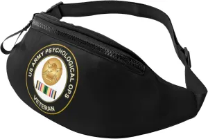 US Army Psychological Operations Corps Gulf War Veteran Waist Bag Waterproof Sports Running Belt Bag Fanny Pack