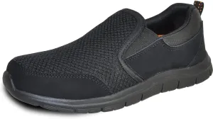 VANGELO Professional Slip Resistant Men Work Sneaker Shoe for Food Service Health Care Nurse Nick and Jimmy Black