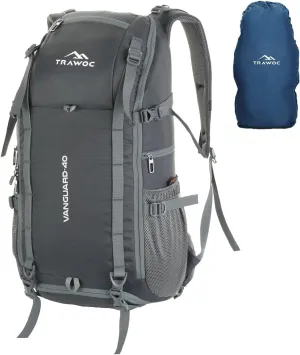 VANGUARD 40 L Travel Backpack Laptop Bag with Rain Cover & Shoe Compartment Ideal for Men and Women, Grey