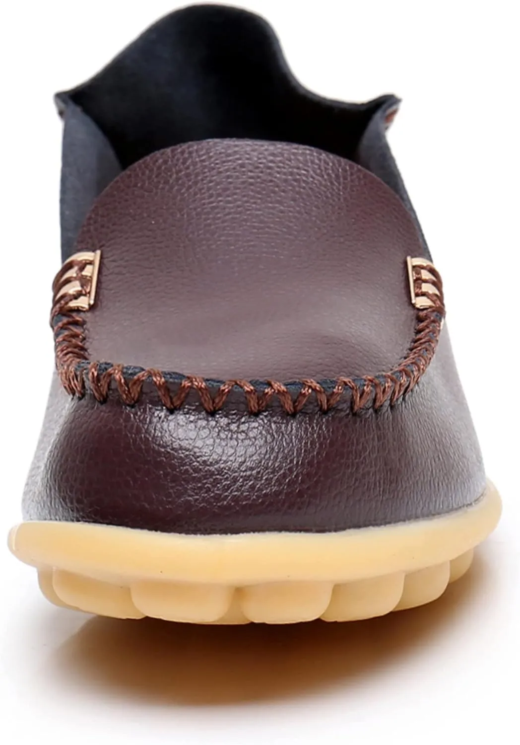 VenusCelia Women's Natural 2 Comfort Walking Flat Loafer