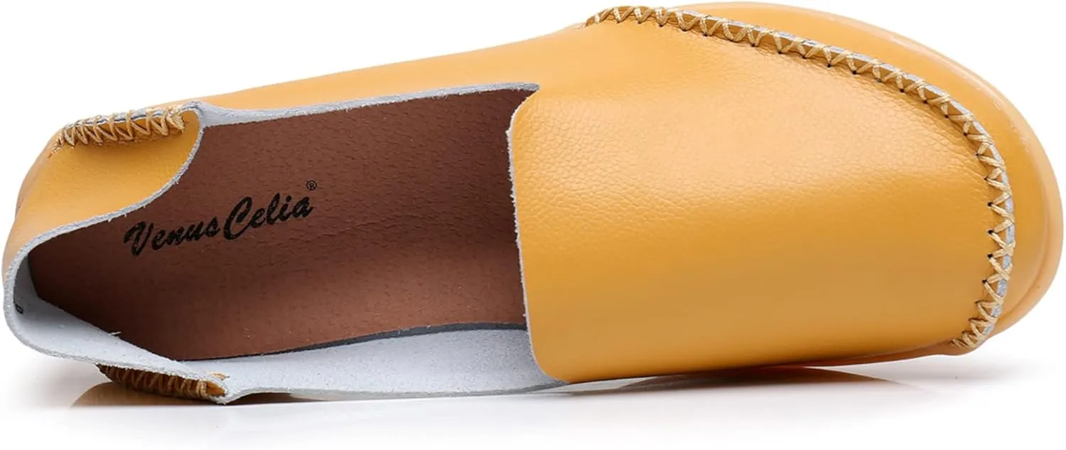 VenusCelia Women's Streamline Comfort Walking Flat Loafer