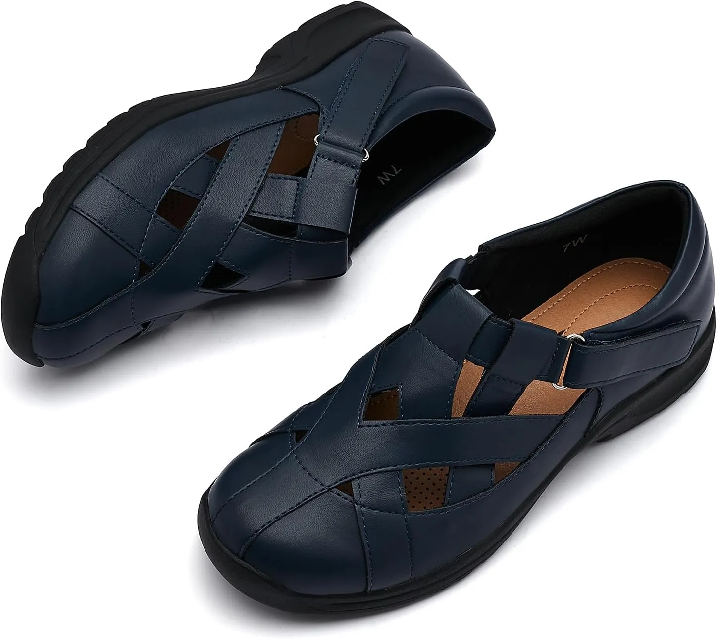 VERDASCO Womens Wide Shoes Casual Loafers Comfort Flats Sandals Classic Dressy Shoes