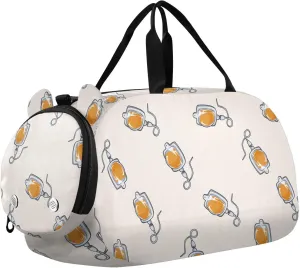 VIGTRO Funny Drip Pattern Kids Overnight Travel Duffel Bag Sport Gym Bag for Boys Girls with Shoe Compartment, Carry On Weekender Luggage Bag for Dance Swim Yoga