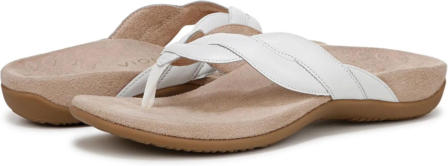 Vionic Women's Bella Braid Thong Sandals Flip-Flop