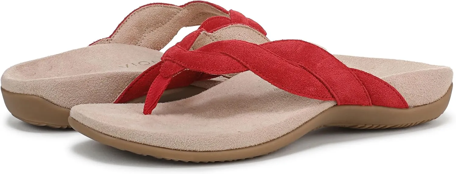 Vionic Women's Bella Braid Thong Sandals Flip-Flop