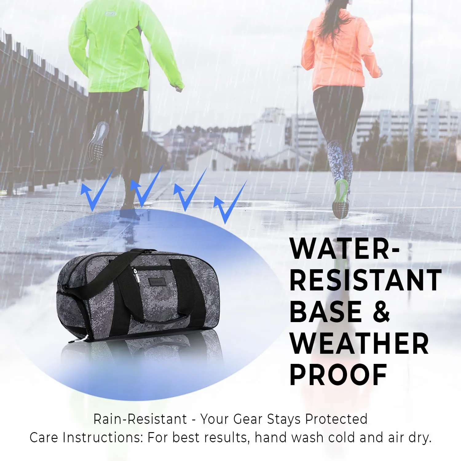 Vooray Burner Gym Duffel Bag, Gym Bag for Women and Men with Shoe Compartment, Weekender, Overnight & Travel Duffel for Sports and Workout