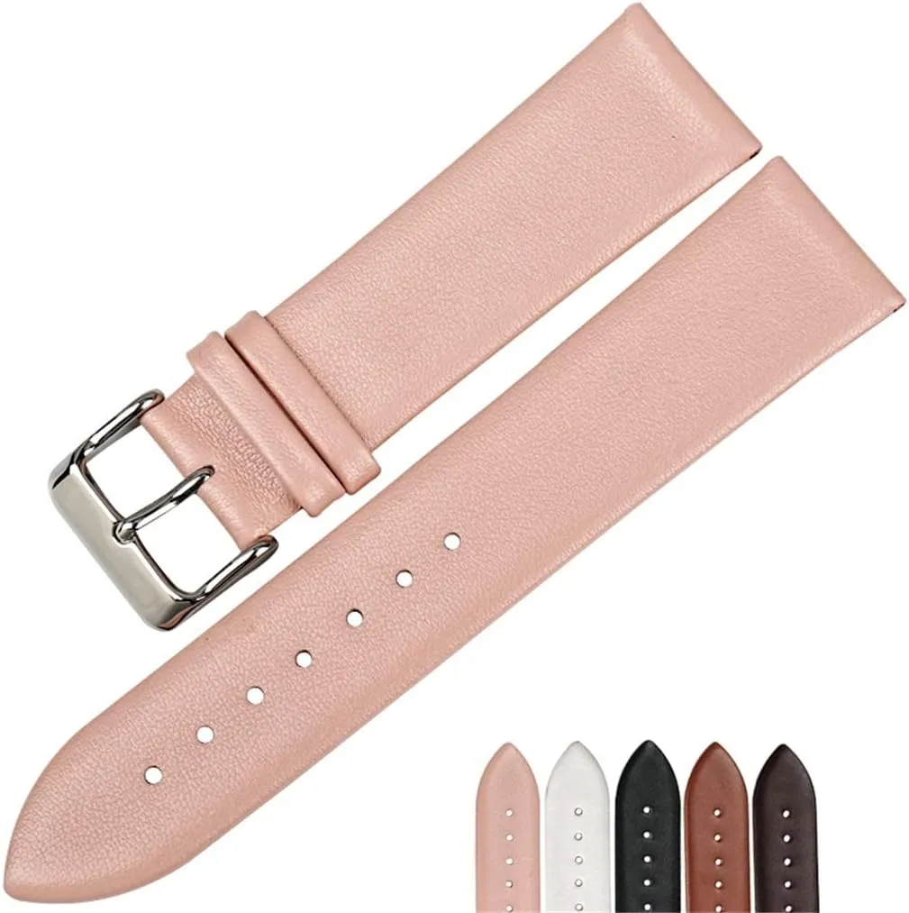 Watch Band Women Watch Accessories Real Cow Leather Watch Strap Bracelet Watchbands(16mm)