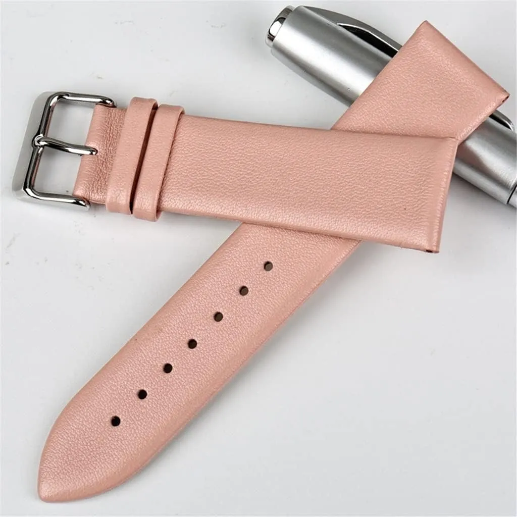Watch Band Women Watch Accessories Real Cow Leather Watch Strap Bracelet Watchbands(16mm)