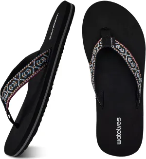 WateLves Womens-Flip-Flops-Thong-Sandals-Beach-Shoes Light and Comfortable for Vacation