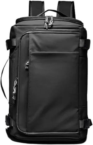 Waterproof Carry-On Travel Backpack, Backpack Waterproof Outdoor Sports, Travel Carry on Backpack Expandable for Women Men (Black)